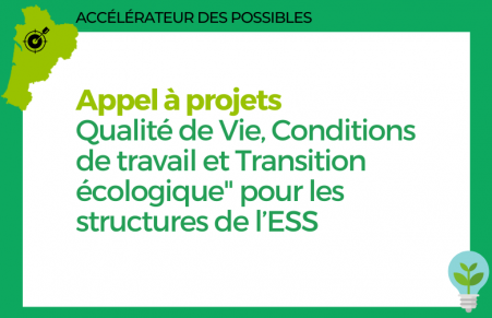 Appel à projets « Qualité de Vie, Conditions de travail et Transition écologique » pour les structures de l’ESS